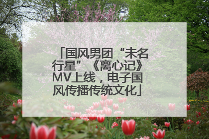国风男团“未名行星”《离心记》MV上线，电子国风传播传统文化