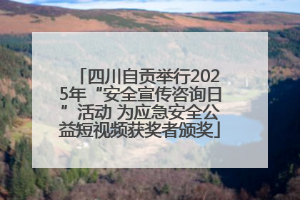 四川自贡举行2025年“安全宣传咨询日”活动 为应急安全公益短视频获奖者颁奖