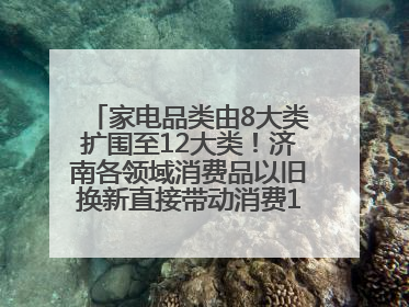 家电品类由8大类扩围至12大类！济南各领域消费品以旧换新直接带动消费157.2亿元