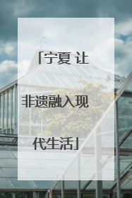 宁夏 让非遗融入现代生活
