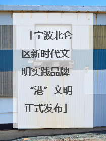 宁波北仑区新时代文明实践品牌“港”文明正式发布