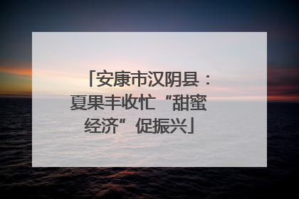 安康市汉阴县：夏果丰收忙“甜蜜经济”促振兴