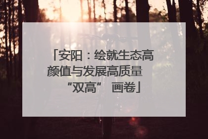 安阳：绘就生态高颜值与发展高质量 “双高” 画卷
