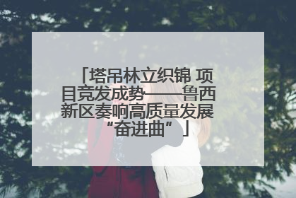 塔吊林立织锦 项目竞发成势——鲁西新区奏响高质量发展“奋进曲”