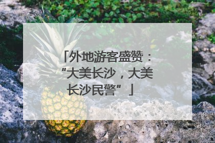 外地游客盛赞：“大美长沙，大美长沙民警”