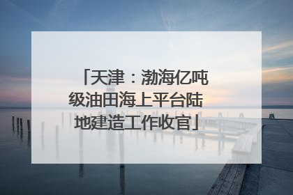天津：渤海亿吨级油田海上平台陆地建造工作收官