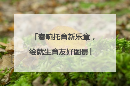 奏响托育新乐章，绘就生育友好图景