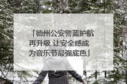 德州公安警蓝护航再升级 让安全感成为音乐节最强底色