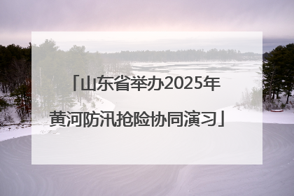 山东省举办2025年黄河防汛抢险协同演习