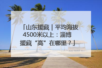 山东援藏｜平均海拔4500米以上：淄博援藏“高”在哪里？