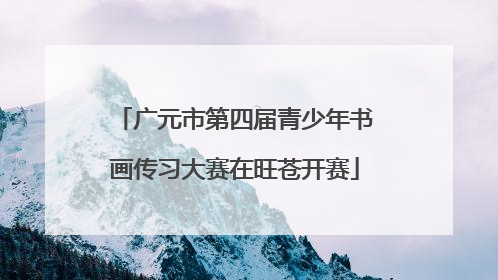 广元市第四届青少年书画传习大赛在旺苍开赛
