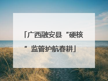 广西融安县“硬核”监管护航春耕