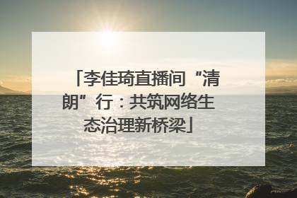 李佳琦直播间“清朗”行：共筑网络生态治理新桥梁