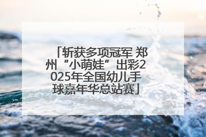 斩获多项冠军 郑州“小萌娃”出彩2025年全国幼儿手球嘉年华总站赛