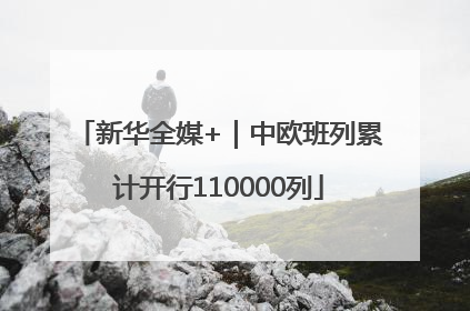 新华全媒+｜中欧班列累计开行110000列