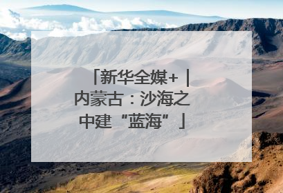 新华全媒+｜内蒙古：沙海之中建“蓝海”