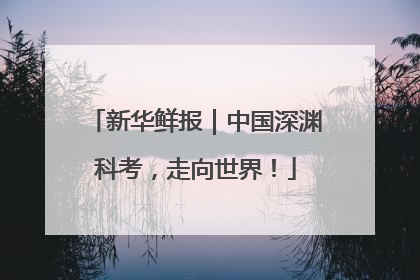 新华鲜报｜中国深渊科考，走向世界！