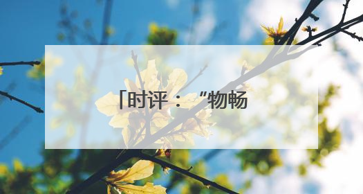 时评：“物畅其流”引擎循环、赋能发展