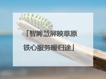 智眸慧屏映草原 铁心服务暖归途