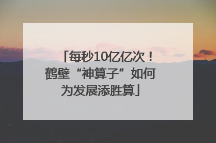 每秒10亿亿次！鹤壁“神算子”如何为发展添胜算
