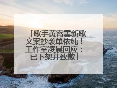 歌手黄霄雲新歌文案抄袭单依纯！工作室凌晨回应：已下架并致歉