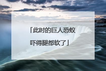 此时的巨人恐蚁吓得腿都软了