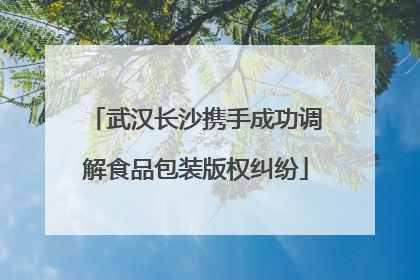 武汉长沙携手成功调解食品包装版权纠纷