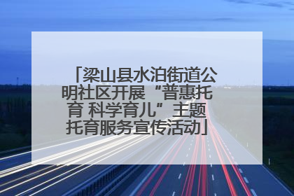 梁山县水泊街道公明社区开展“普惠托育 科学育儿”主题托育服务宣传活动