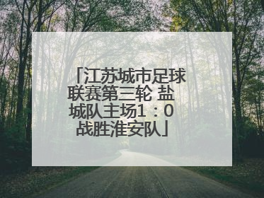 江苏城市足球联赛第三轮 盐城队主场1：0战胜淮安队