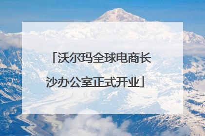 沃尔玛全球电商长沙办公室正式开业