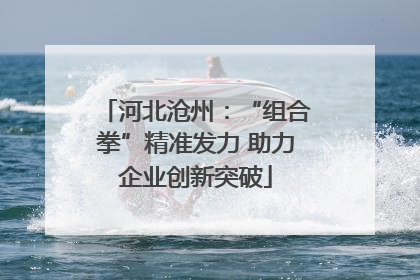 河北沧州：“组合拳”精准发力 助力企业创新突破