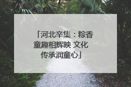 河北辛集：粽香童趣相辉映 文化传承润童心