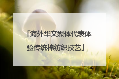 海外华文媒体代表体验传统棉纺织技艺