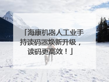 海康机器人工业手持读码器焕新升级，读码更高效！
