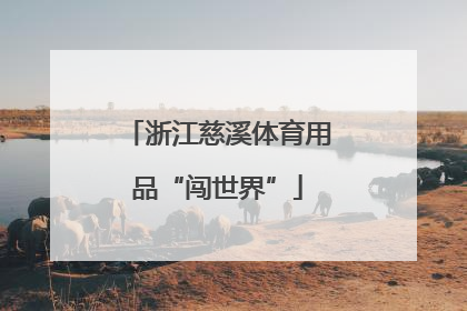 浙江慈溪体育用品“闯世界”
