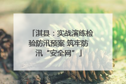 淇县：实战演练检验防汛预案 筑牢防汛“安全网”