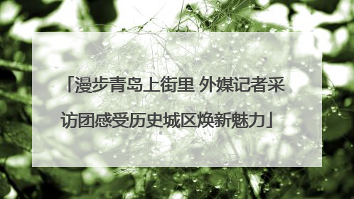 漫步青岛上街里 外媒记者采访团感受历史城区焕新魅力