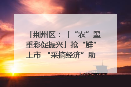 荆州区：「“农”墨重彩促振兴」抢“鲜”上市 “采摘经济”助农“甜蜜增收”