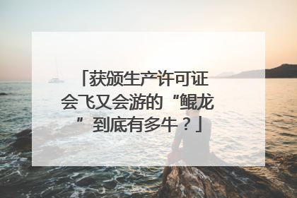 获颁生产许可证 会飞又会游的“鲲龙”到底有多牛？