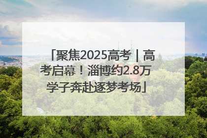 聚焦2025高考｜高考启幕！淄博约2.8万学子奔赴逐梦考场