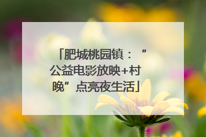 肥城桃园镇：“公益电影放映+村晚”点亮夜生活
