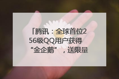 腾讯：全球首位256级QQ用户获得“金企鹅”，送限量版神秘惊喜等礼物
