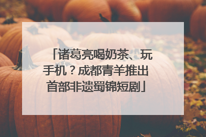 诸葛亮喝奶茶、玩手机？成都青羊推出首部非遗蜀锦短剧