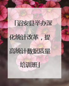 诏安县举办深化统计改革，提高统计数据质量培训班