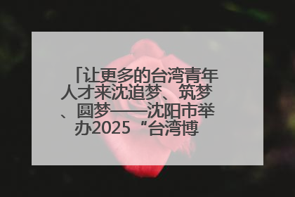 让更多的台湾青年人才来沈追梦、筑梦、圆梦——沈阳市举办2025“台湾博士沈阳行”活动