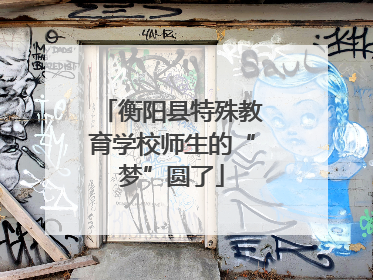 衡阳县特殊教育学校师生的“梦”圆了