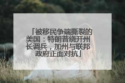 被移民争端撕裂的美国：特朗普绕开州长调兵，加州与联邦政府正面对抗