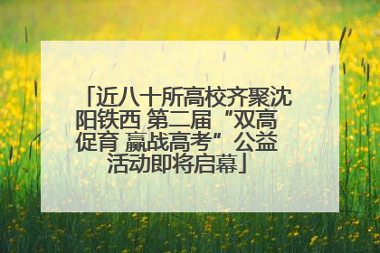 近八十所高校齐聚沈阳铁西 第二届“双高促育 赢战高考”公益活动即将启幕