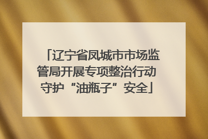 辽宁省凤城市市场监管局开展专项整治行动守护“油瓶子”安全