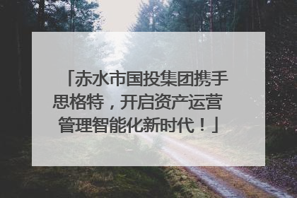 赤水市国投集团携手思格特，开启资产运营管理智能化新时代！